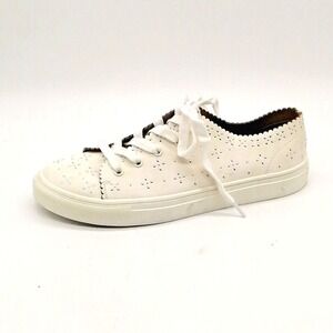 Loft Shoes Womens White 11 Scalloped Beaded Sneaker Sparkle Chic Comfort Walking